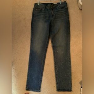 Chico’s Silver embellished Jeans from the Platinum Collection